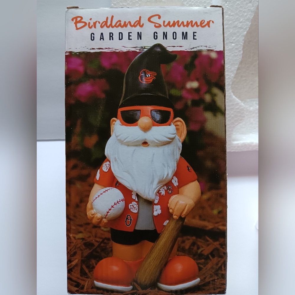 Summer Garden Gnome - Black and Orange